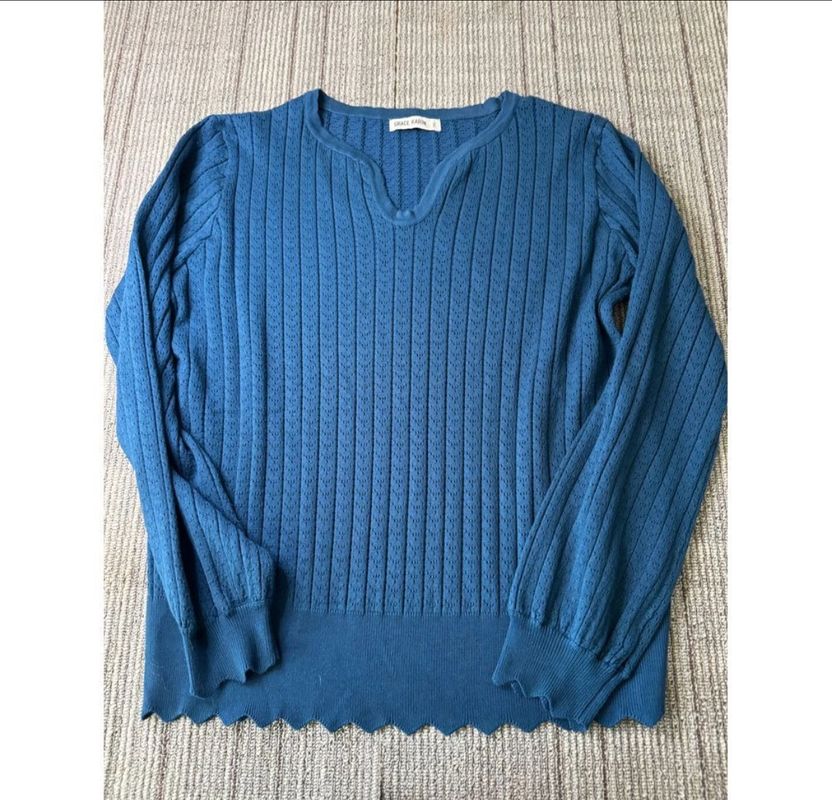 Grace Karin Blue sweater Women's - XXL