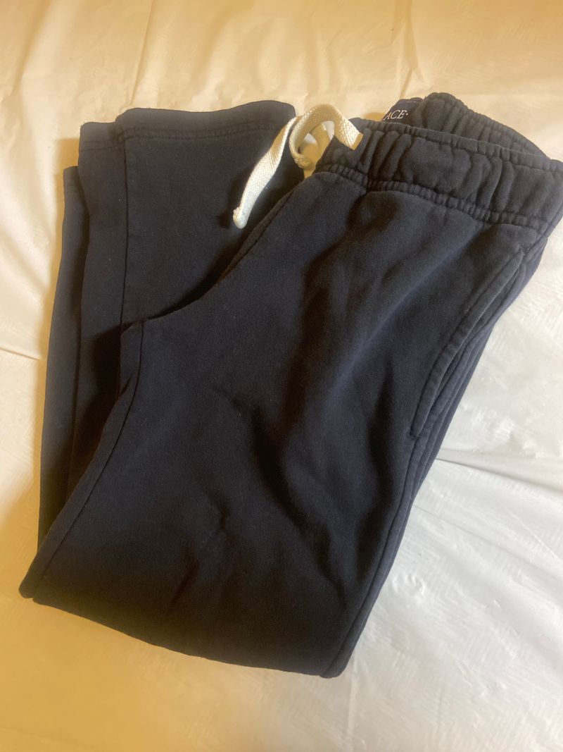 Childrens Place Black Joggers size 7/8 7