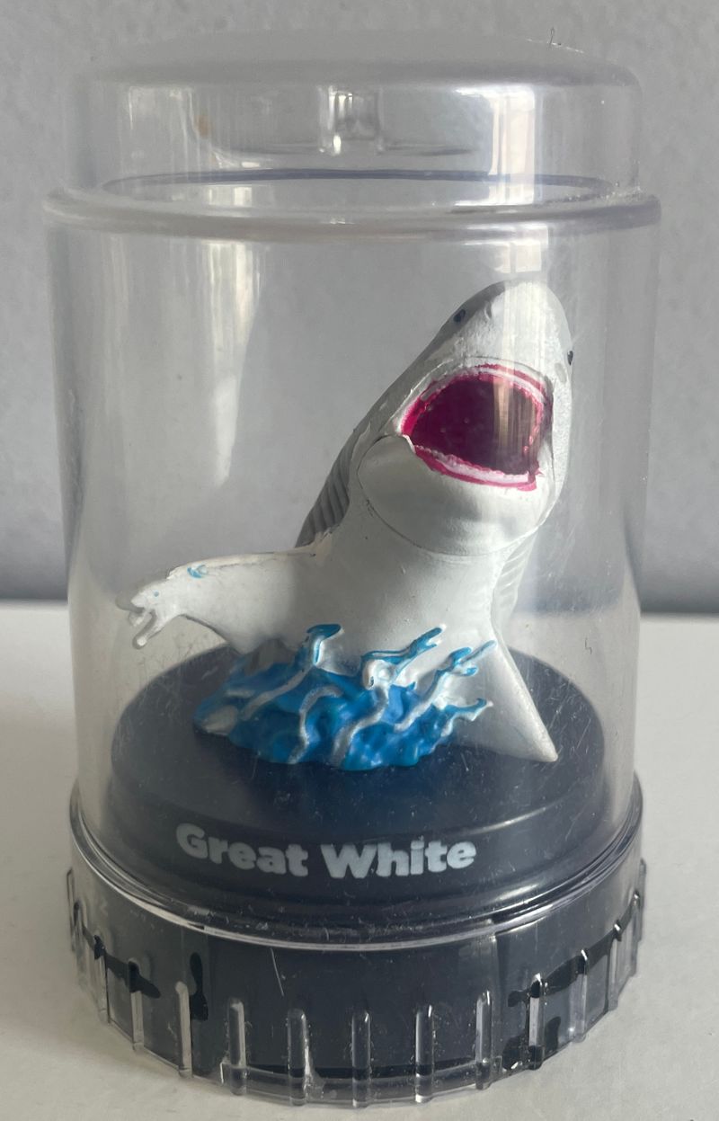 Decorative Jaws Great White Shark in Plastic Dome  Figures and Animals