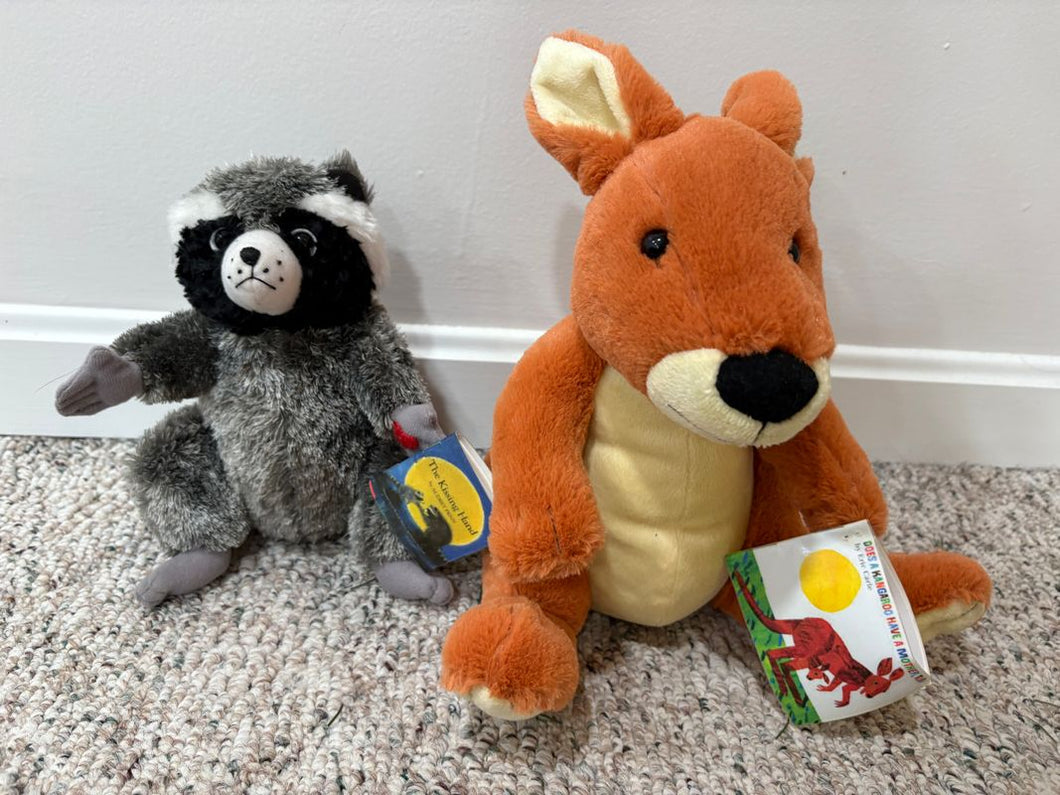 Chester Raccoon and Kangaroo -stuffed Chester Raccoon and Kangaroo -stuffed Plush Toys