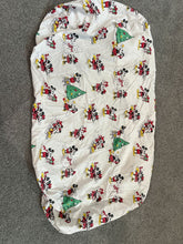 Load image into Gallery viewer, Pottery Barn Kids Mickey Minnie Christmas Excellent condition crib sheet Crib
