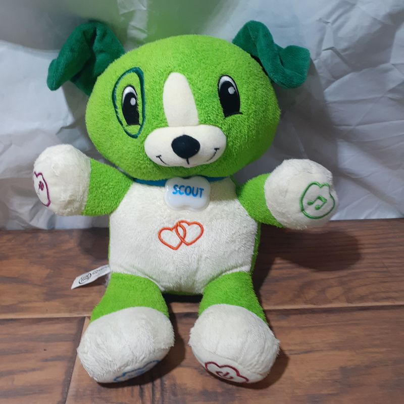 Leap Frog My Pal Scout green talking dog Educational