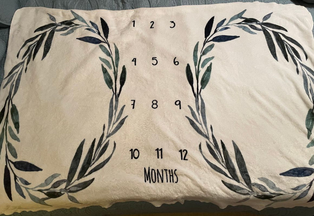 Twin month blanket Super soft! Newborn
