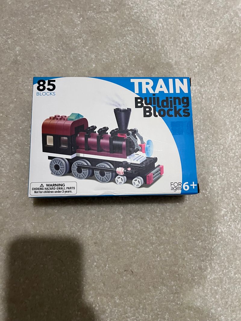 NIB Train Locomotive Building Blocks Generic Lego Building