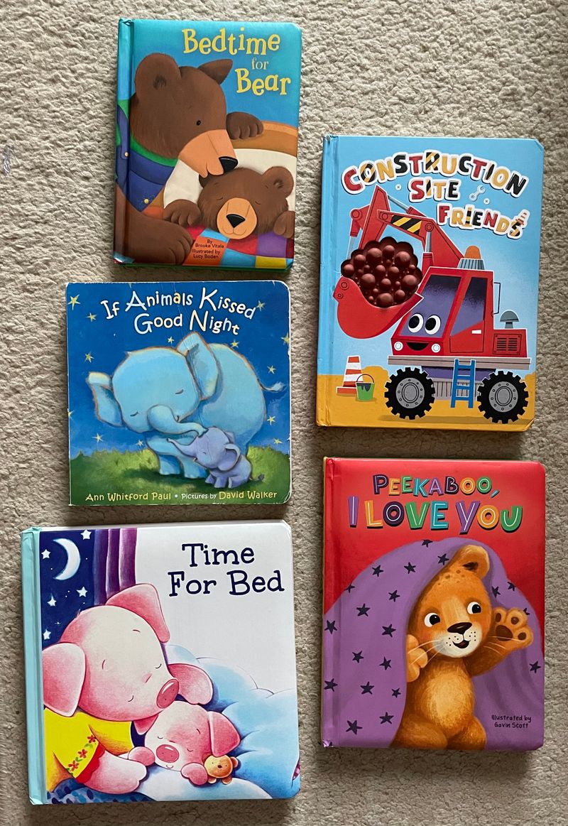 5 various books  Board Book
