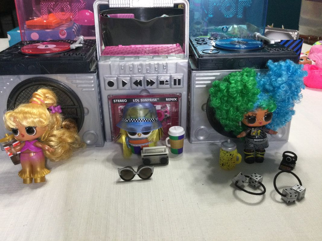 LOL Surprise Remix Hair Flip Soprano Doll Rebel Doll and Rappakeet Doll Dolls and Accessories
