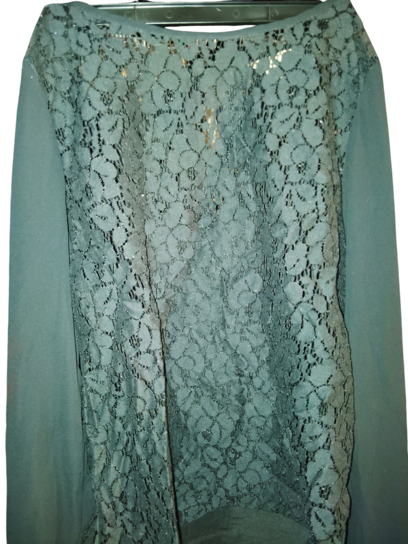 Banana Republic single button in the back lace Long sleeve beautiful lace shirt  EUC WNT Women's - S