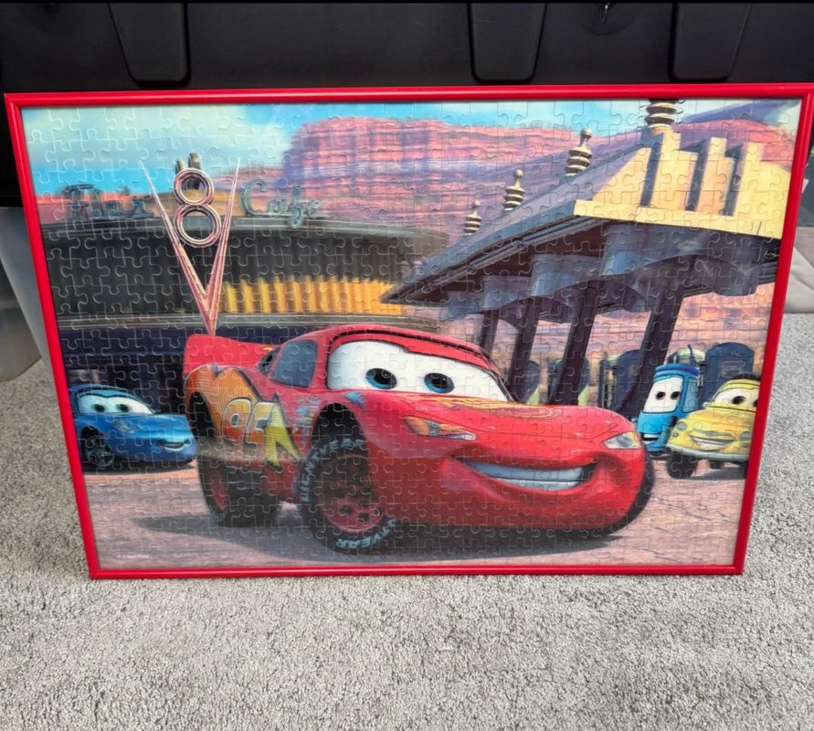 Disney Disney Pixar Lighting McQueen Cars Framed Puzzle 19.5x13.5
