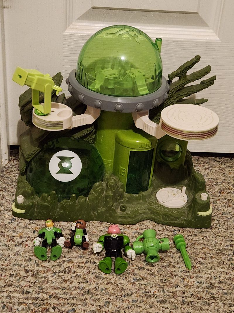 Fisher Price,Imaginext,DC Superfriend,Green Latern Planet OA,5 accs,Ages 3-5, 12