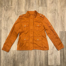 Load image into Gallery viewer, Kensie Jeans, Size M, Utility Jacket, Orange, 98% cotton, 2% spandex Women&#39;s - M
