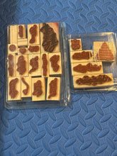 Load image into Gallery viewer, Stampin Up 22 Stampin Up holiday and message greetings stamps
