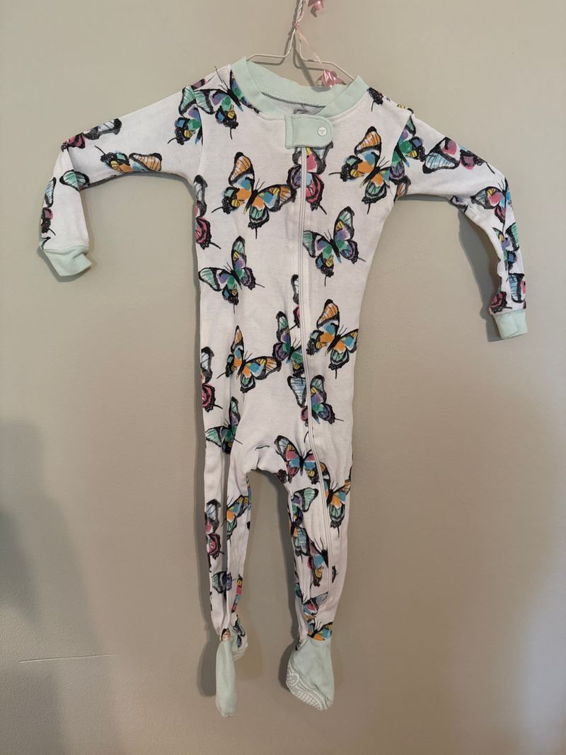Burts Bees White Butterfly sleeper 12 Months