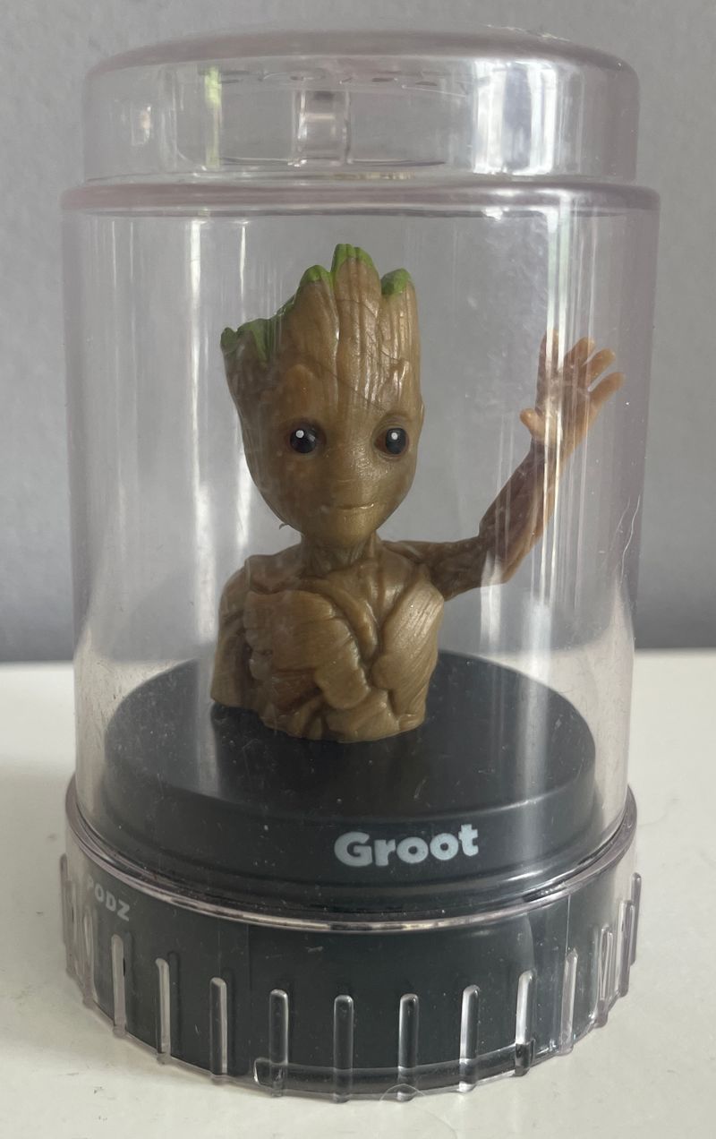 Decorative Groot Figure in Plastic Dome  Figures and Animals