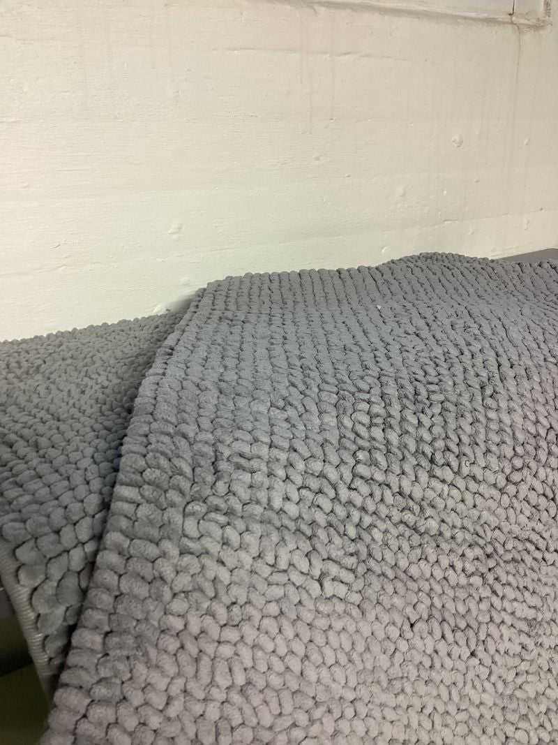 Target Gray foam bath mats