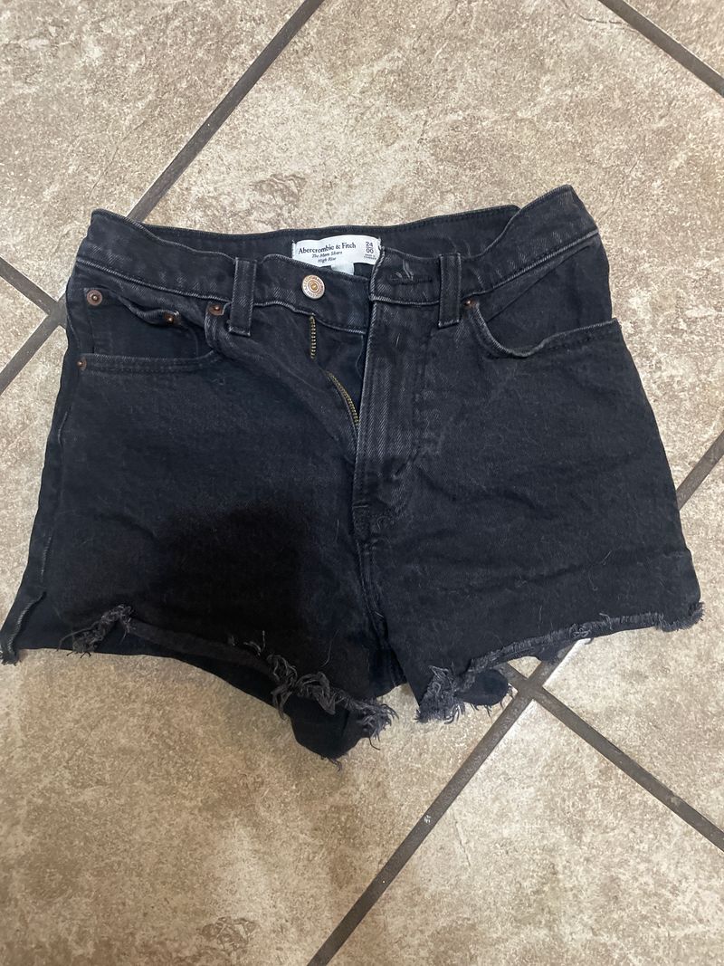 Abercrombie and Fitch Black Jean shorts Women's XXS (00-0)