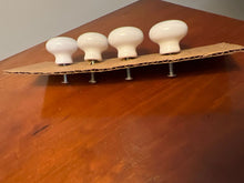 Load image into Gallery viewer, 4 knobs White with periwinkle Circle
