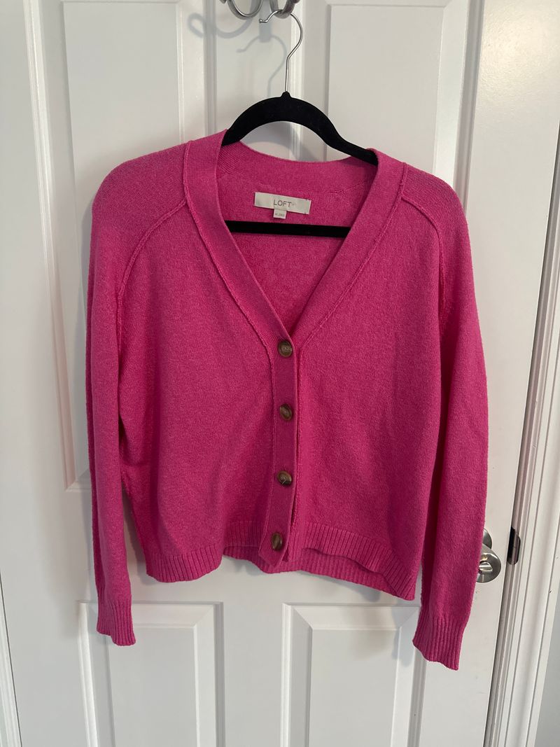Loft Pink long sleeve sweater Women's - XS