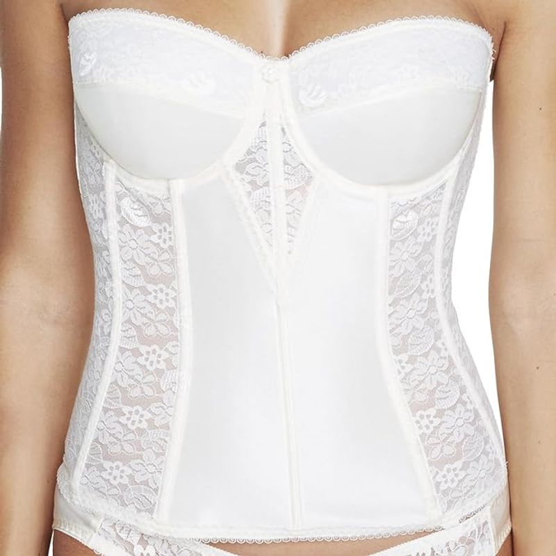 Dominique Size 32B NWT Lace Longline Corset Bustier Bra, See Pic for Condition