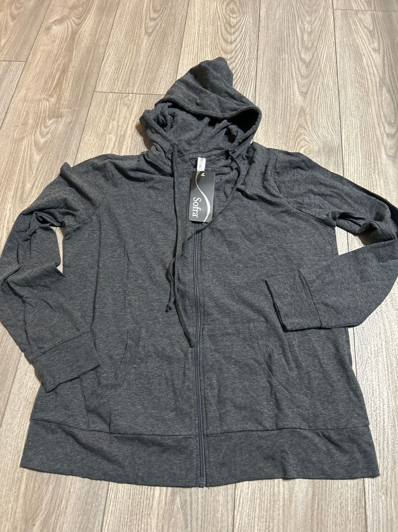 Sofra NWT Charcoal light jacket Women's - L