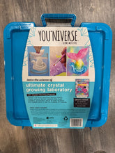 Load image into Gallery viewer, Youniverse ultimate crystal growing laboratory NIB Never opened. Includes case, poster, charms, decor, jewelry
