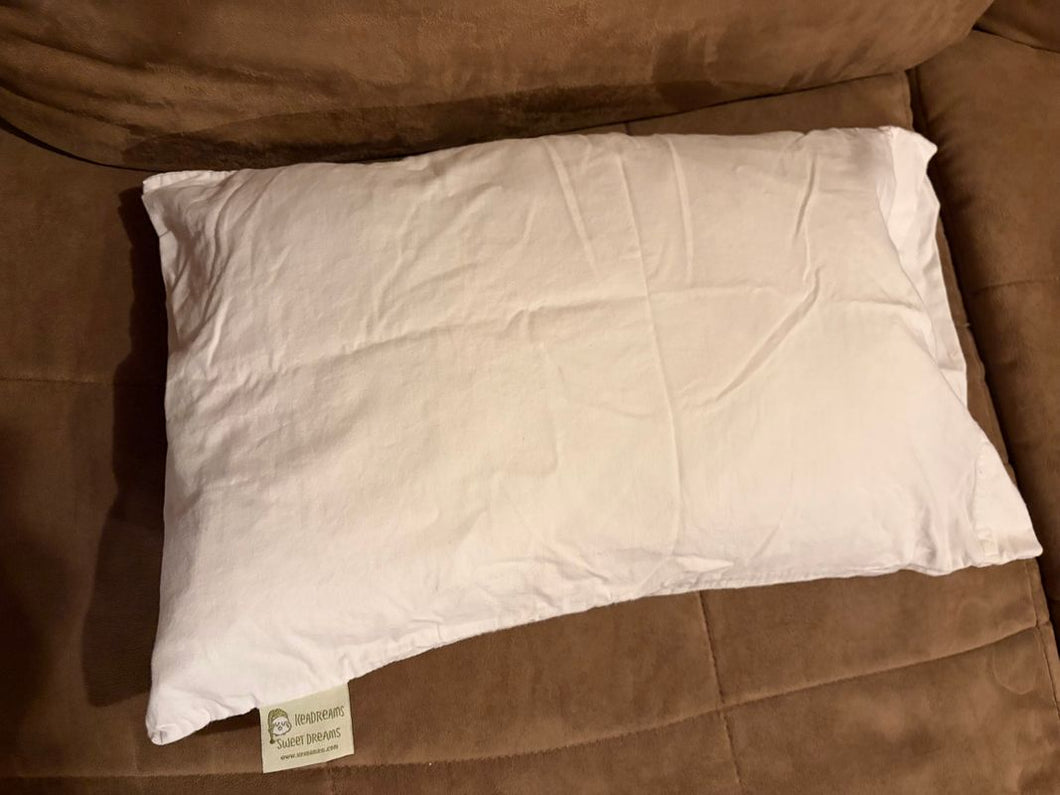 Kea Babies Toddler Pillow and White Pillowcase Cotton pillowcase, small toddler size pillow Toddler
