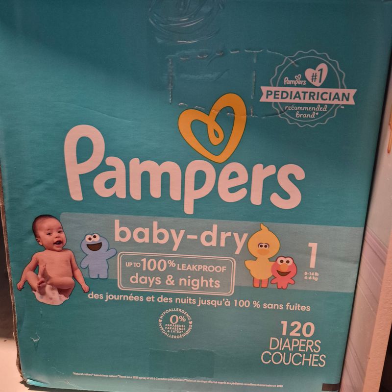Pampers Size 1 Diapers Potty and Diapering