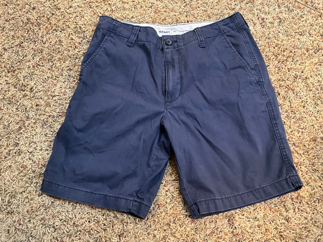 Old Navy Lived In Straight Blue Khaki Shorts  32