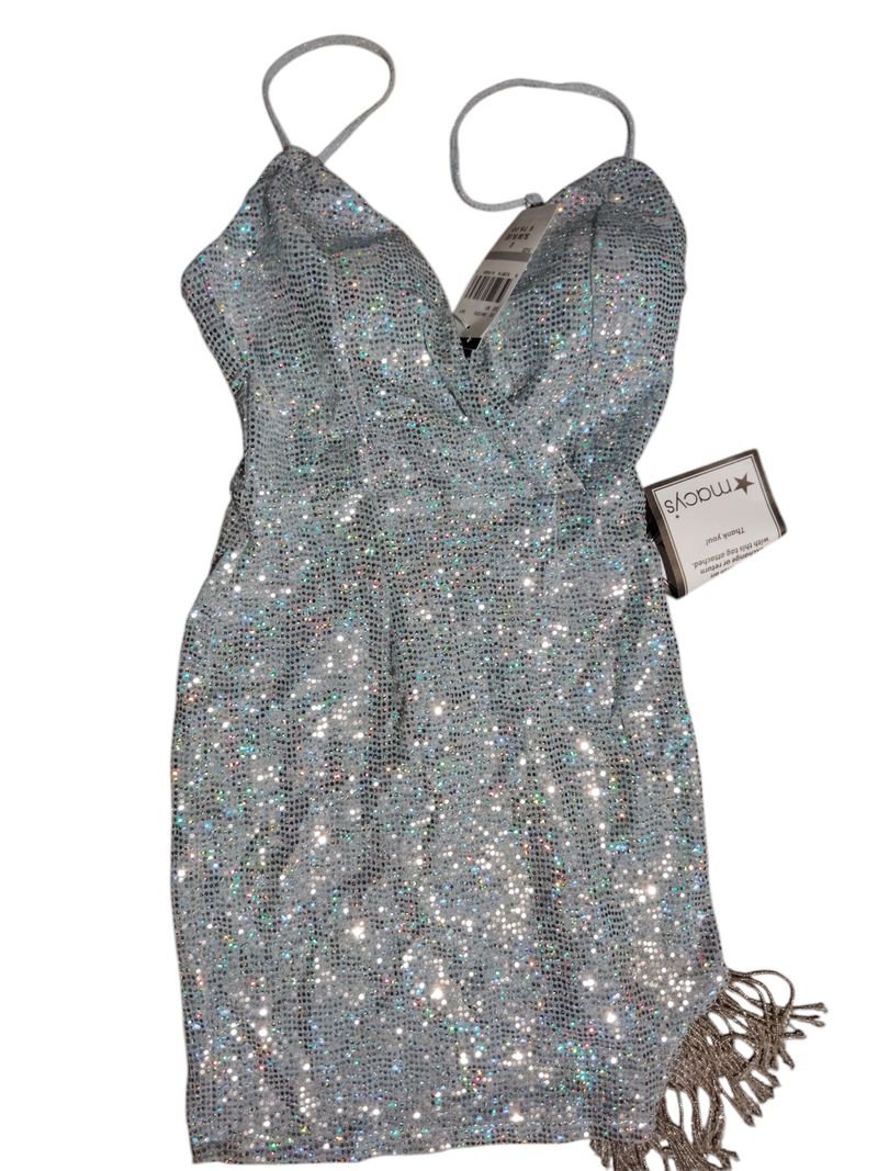 Speechless sky blue many women's mini dress NWT The sparkles are coming off a little bit beaded bottom corner Women's 2