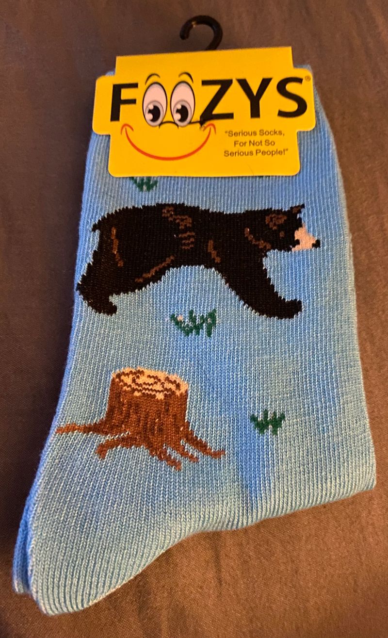 Foozys New with tags blue bear socks unisex