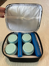 Load image into Gallery viewer, Zomee Z2 Double electric breast pump w/ cooler Used once. Comes with adapters for pumpin pal. 21 &amp; 24mm flanges
