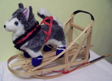 Load image into Gallery viewer, Pleasant Co. American Girl Siberian Husky plush &amp; dogsled, 1997, retired 2001, broken band Plush Toys
