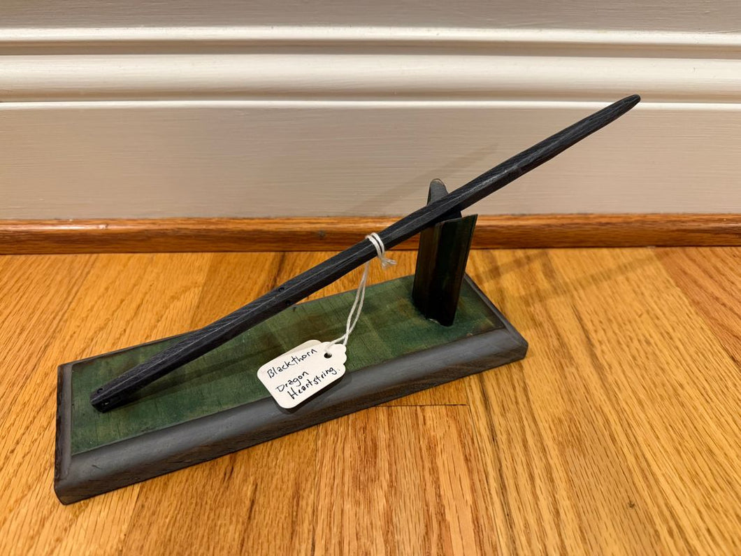 Handcarved and Handpainted Wooden Magic Wand great gift for Harry Potter fan, stand not included Pretend Toy