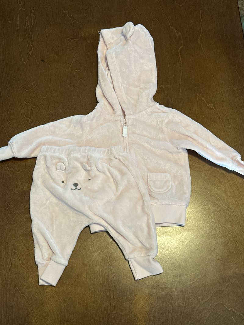 Carters 3 month towel fabric bear outfit 3 month towel fabric bear hooded jacket with bear butt pants 3 Months