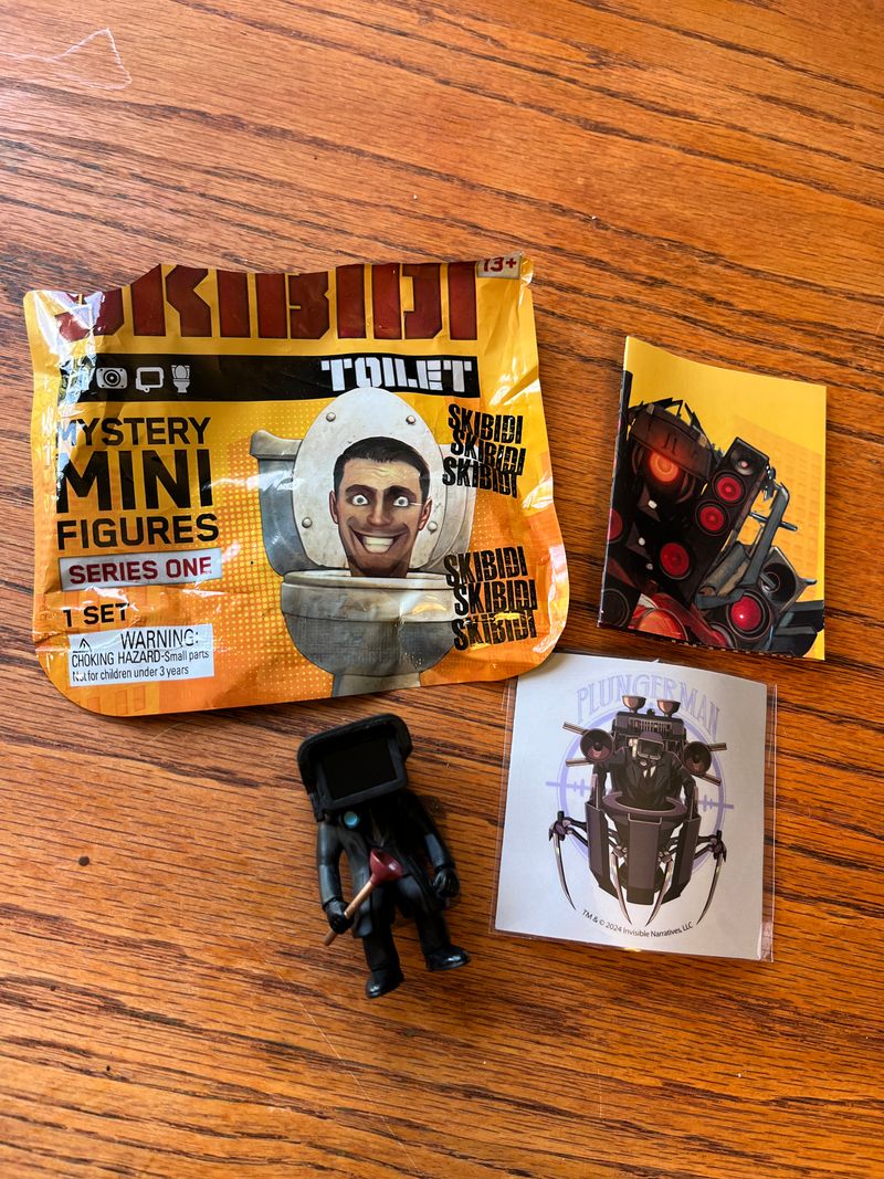 Skibbidy Toilet, Plungerman Character  Figures and Animals