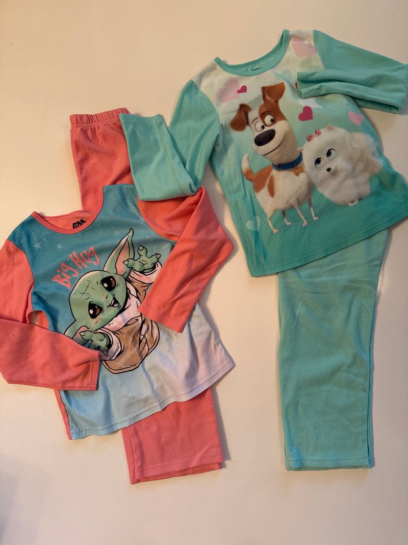 7/8 Fleece PJs 2 sets 7