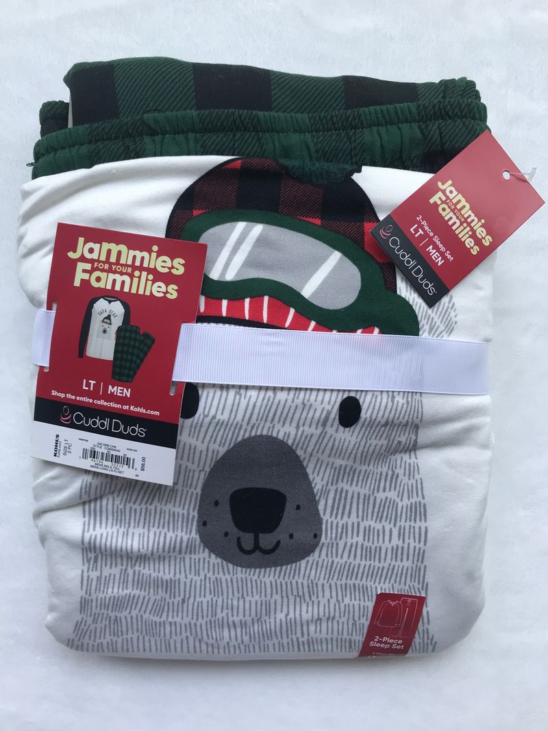 Cuddle Duds NWT mens holiday pajama set. Size Large Tall. #38 Men's - L