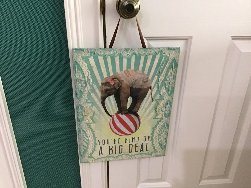 12 Inch X 16 Inch Hanging  Retails $20 YOU ARE KINDA A BIG DEAL Art Wall Hanging