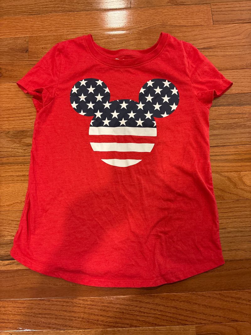 Disney Red shirt Mickey Mouse flag design 10