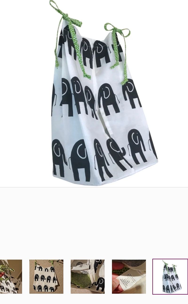 Messinger Black white green diaper stacker Potty and Diapering