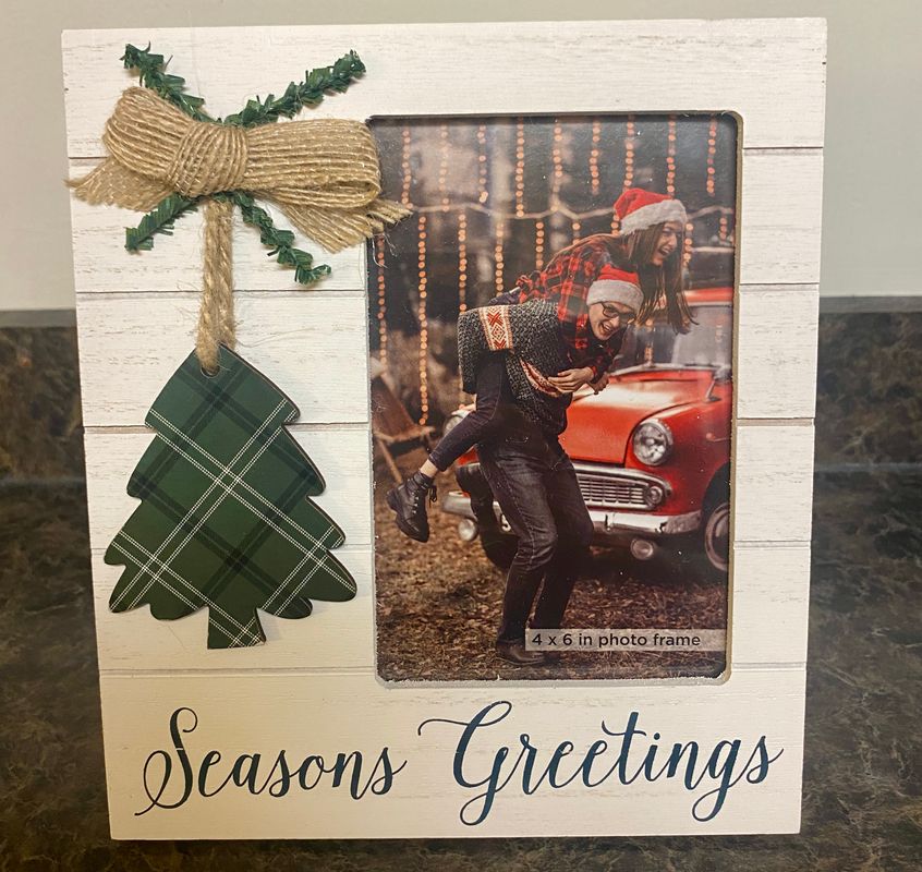 4x6 Holiday Picture Frame NEVER USED