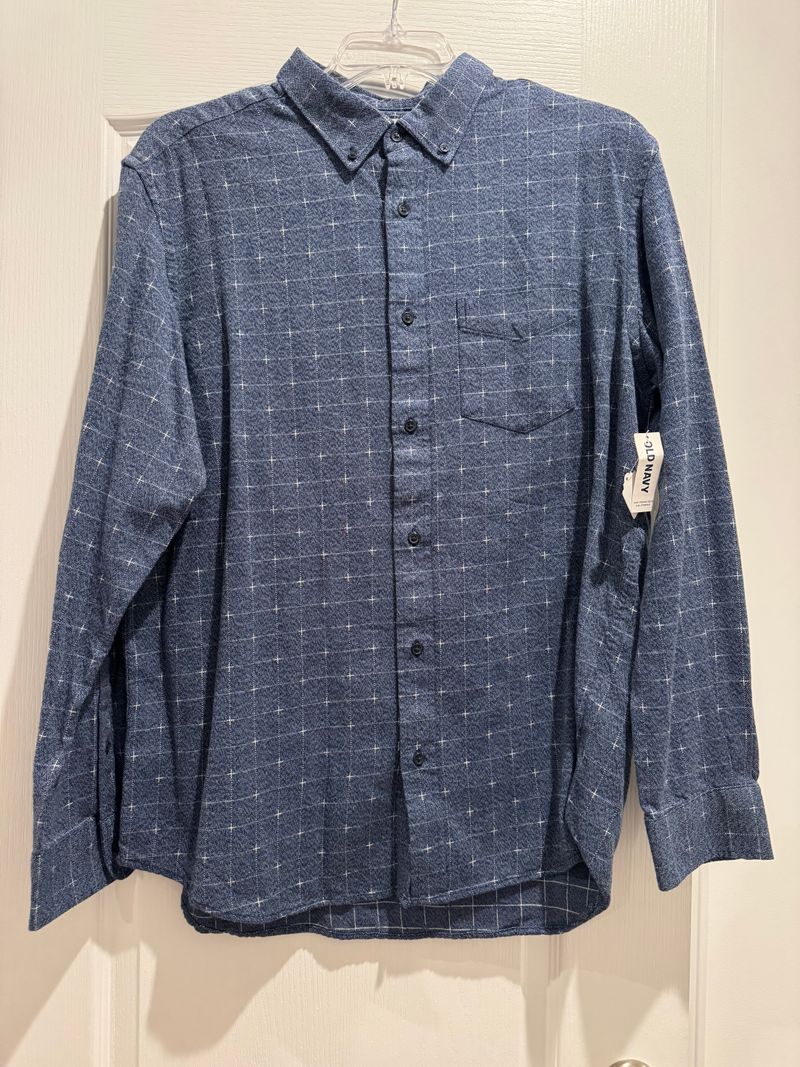NWT Old Navy Dress Shirt Brand New, Never Worn, Blue Color Men's - XL