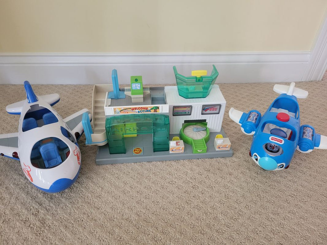 Fat Brain Toys Airport playset toy for 2+. Retails for $80 Educational