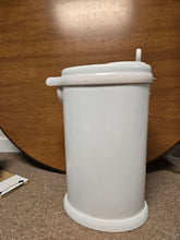 Load image into Gallery viewer, Ubbi stainless steel diaper pail used for one kid diaper pail w/ odor control, uses any type bags, locks, white Potty and Diapering
