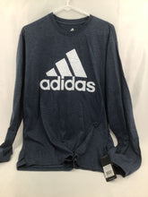 Load image into Gallery viewer, Adidas long sleeve cotton navy heather shirt NWT MSRP $30 Men&#39;s - L

