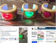 Load image into Gallery viewer, 3 Shimmer &amp; Shine  Wish Granting Bracelets 3  Wish Granting Bracelets &amp; Book Pretend Toy
