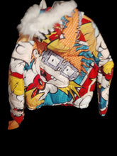 Load image into Gallery viewer, Rugrats coat members only brand the tag got ripped Off but NWOT size medium fur hood 14
