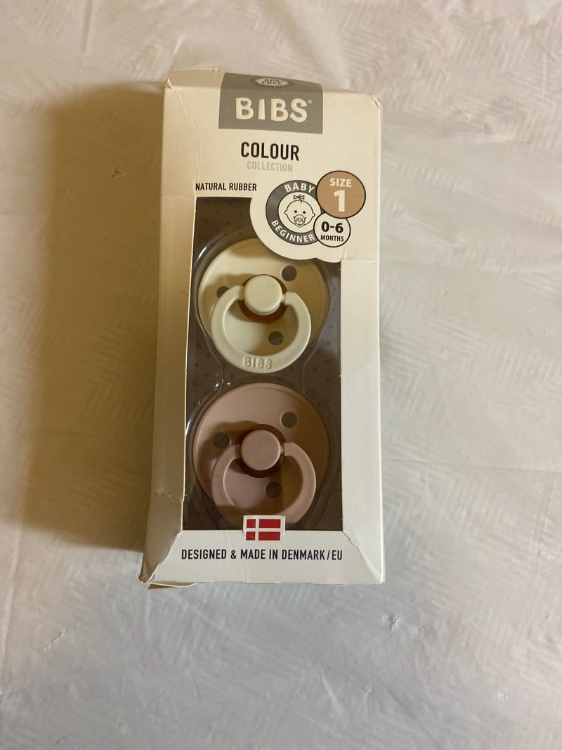 Bibs NIB pacifiers size 1 box is open but never used