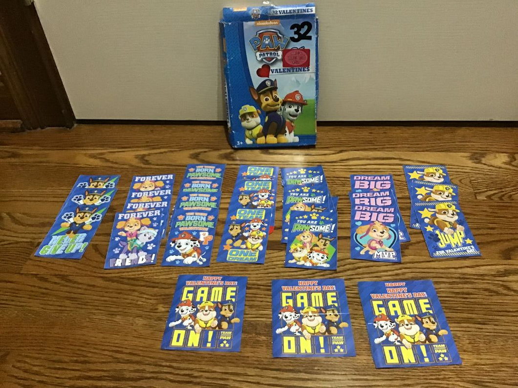 Nickelodeon 32 PAW PATROL Valentines 32 PAW PATROL Valentines