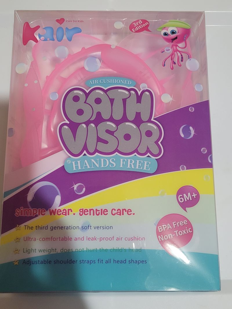Kair BNIB Pink Bath Visor 6m+ great for keeping water&soap outta face