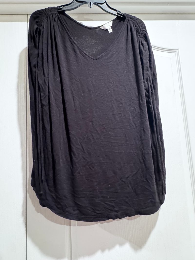 Time and tru black short sleeve top Women's - XL